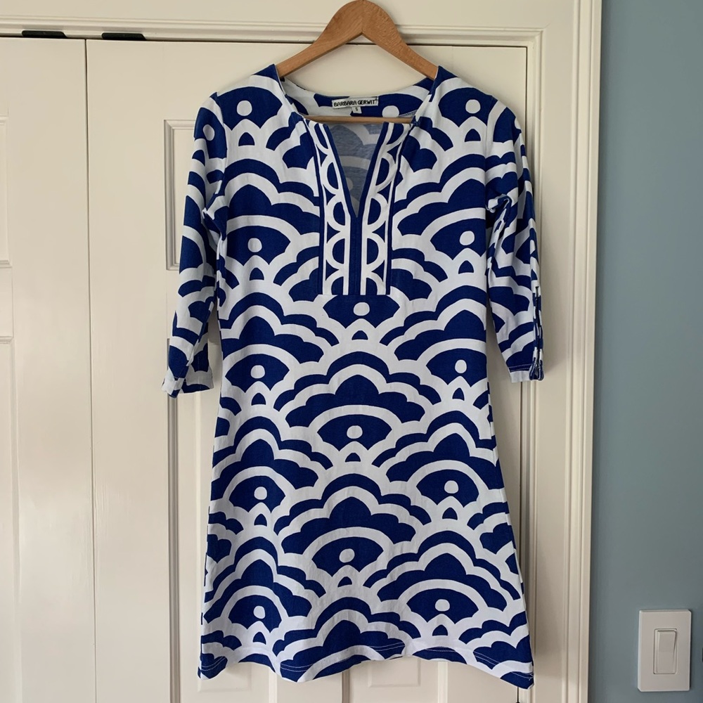 Barbara Gerwit dress slit neck size S